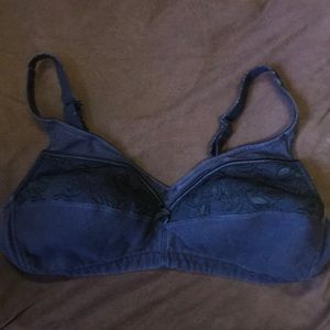 Lightly padded black bra